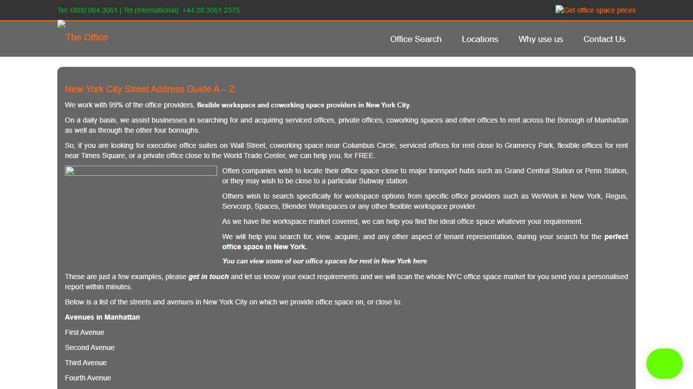 New York City Street Address Guide A – Z | The Office Providers ®